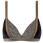 Beachlife Cheetah Triangle Bikinitop Taupe