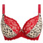 Freya Cherish Me Plunge BH Red Leopard
