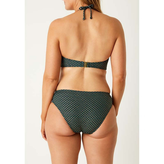 Annadiva Swim Chinese Fan Strapless Bikinitop Art Deco Bow