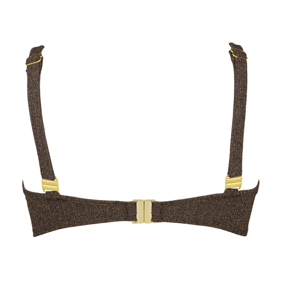 Annadiva Swim Choco Gold Bandeau Bikinitop Brownie