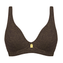 Annadiva Swim Choco Gold Plunge Bikinitop Brownie