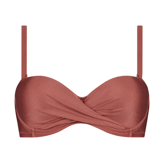 Beachlife Chocolate Shine Bandeau Bikini Oberteil