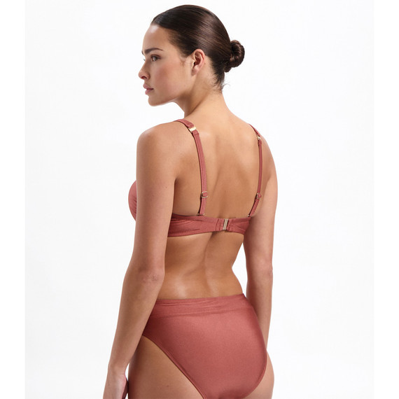 Beachlife Chocolate Shine Bandeau Bikini Oberteil