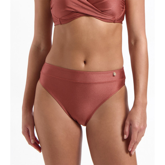 Beachlife Chocolate Shine High Waist Bikinibroekje