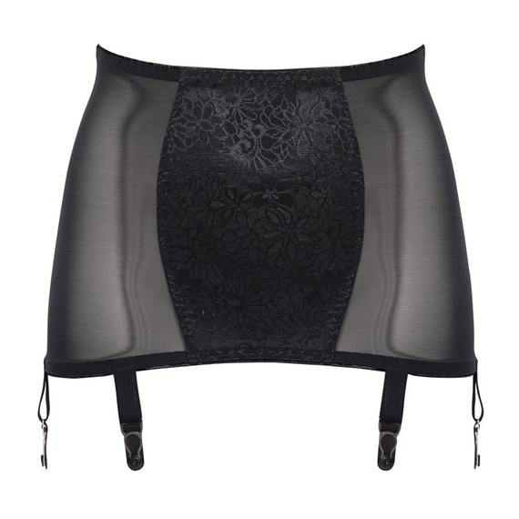 Ulla Classics Brede Jarretels Zwart 