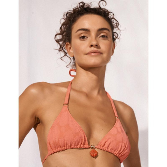 Watercult Coastal Daydream Triangle Bikinitop Coral Sunset