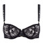 Aubade Coeur à Corps Half Cup BH Noir