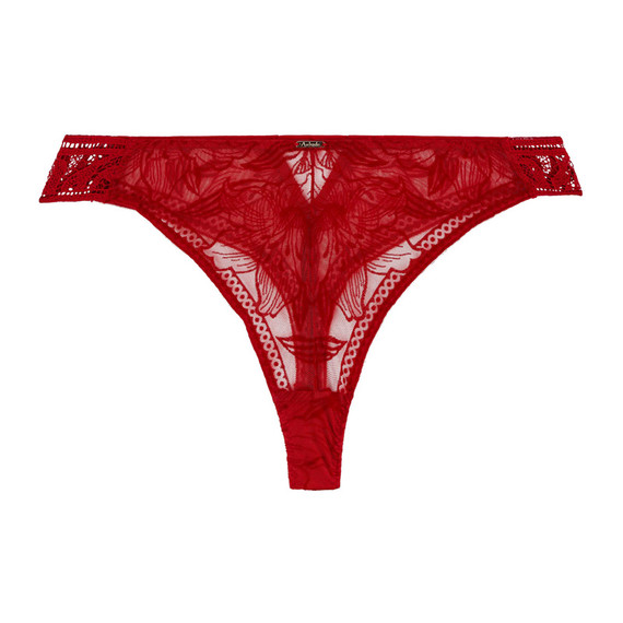 Aubade Coeur à Corps String Rouge Rebelle