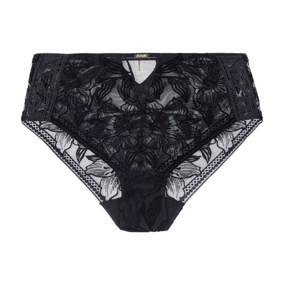 Aubade Coeur à Corps Tailleslip Noir