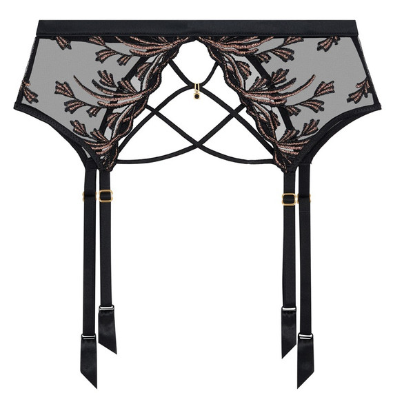 Aubade Cosmic Romance Jarretels Black Star