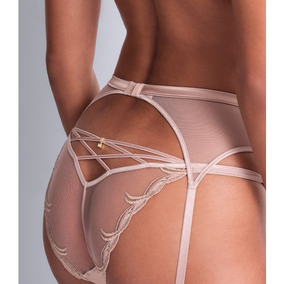 Aubade Cosmic Romance Jarretels Sand Rose