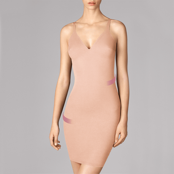 Wolford Cotton Contour Corrigerend Jurkje Rose Tan