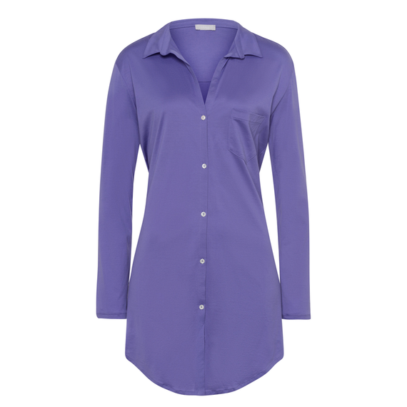Hanro Cotton Deluxe Nachthemd Violet Blue