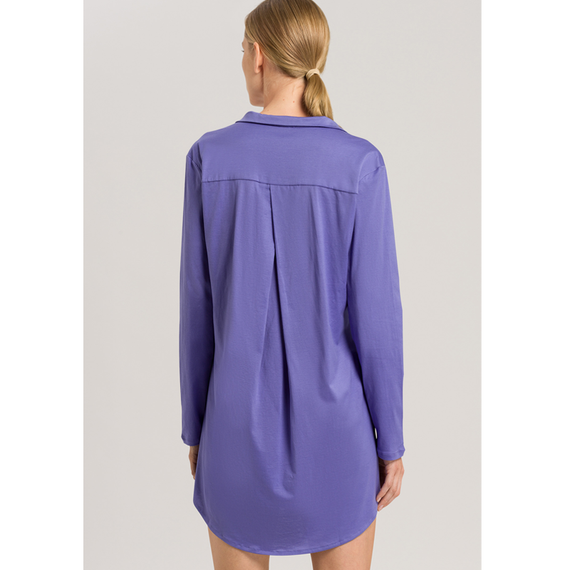 Hanro Cotton Deluxe Nachthemd Violet Blue