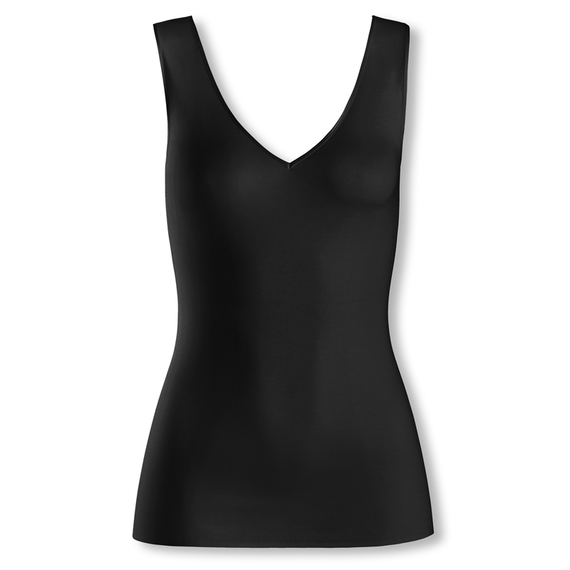 Hanro Cotton Seamless Hemd Black