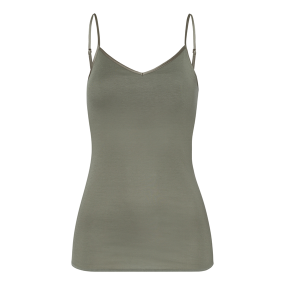Cotton Seamless Padded Spaghetti Top