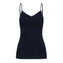 Hanro Cotton Seamless Padded Spaghetti Top Deep Navy