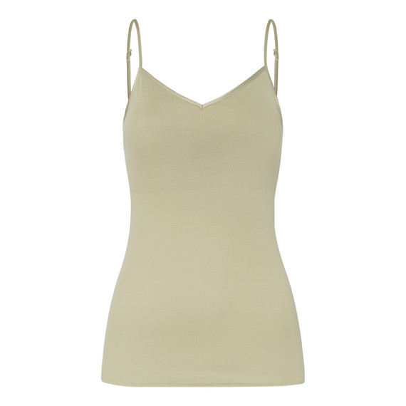 Cotton Seamless Padded Top mit Spaghetti Trägern