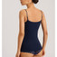 Hanro Cotton Seamless Padded Spaghetti Top Deep Navy