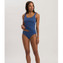 Hanro Cotton Seamless Slip True Navy