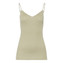 Hanro Cotton Seamless Top met Spaghettibandjes Moss Green