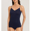 Hanro Cotton Seamless Top met Spaghettibandjes Deep Navy