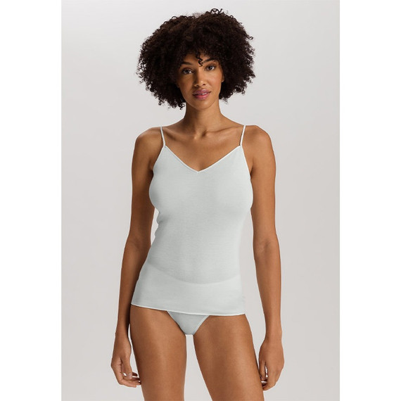 Hanro Cotton Seamless Top met Spaghettibandjes Vapor