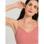 Hanro Cotton Seamless Spaghetti Top Sweet Pepper