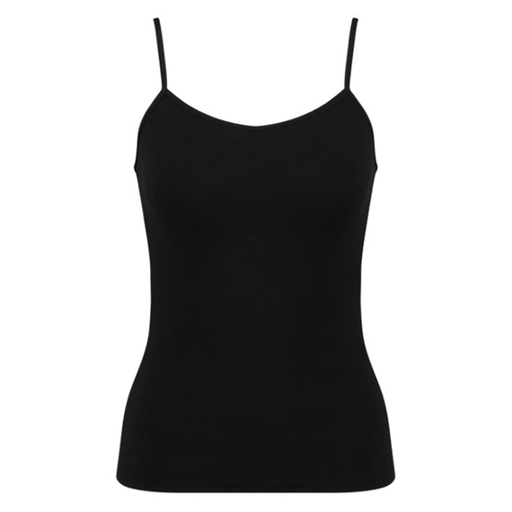Hanro Cotton Seamless Top Black