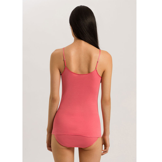 Hanro Cotton Seamless Top mit Spaghetti Trägern Porcelain Rose