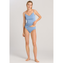 Hanro Cotton Seamless Top mit Spaghettiträgern Blue Moon