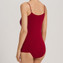 Hanro Cotton Seamless Top met Spaghettibandjes Red Dahlia