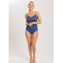 Hanro Cotton Seamless Padded Spaghetti Top True Navy