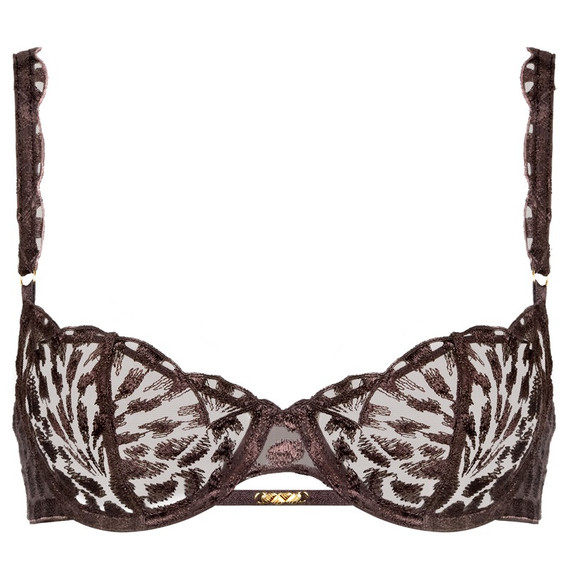 Aubade Crazy In Love Half Cup BH Satin Brown