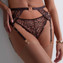 Aubade Crazy In Love Jarretels Satin Brown