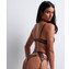 Aubade Crazy In Love Jarretels Satin Brown