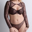 Aubade Crazy In Love Top Satin Brown