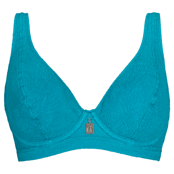 Annadiva Swim Crible Plunge Bikini Oberteil Petrol