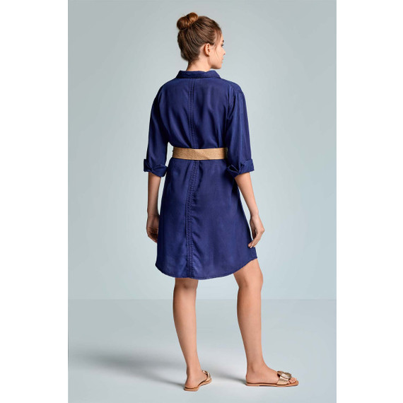 Iconique Dakota Strandjurk Navy Blu