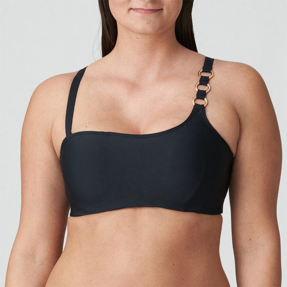 PrimaDonna Swim Damietta One Shoulder Bikini Oberteil Schwarz