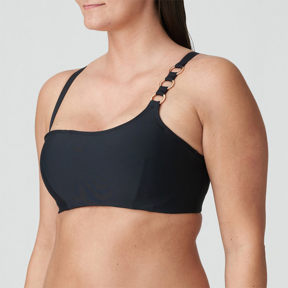 PrimaDonna Swim Damietta One Shoulder Bikini Oberteil Schwarz