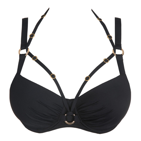 PrimaDonna Swim Damietta Voorgevormde Balconette Bikinitop Zwart
