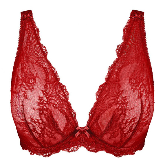 Aubade Danse des Sens Comfort Plunge BH Irresistible Red