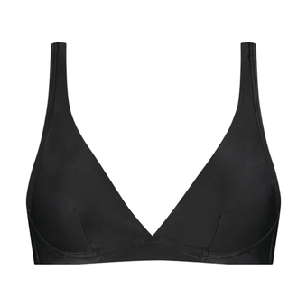 Dark Grey Padded Bikini Oberteil
