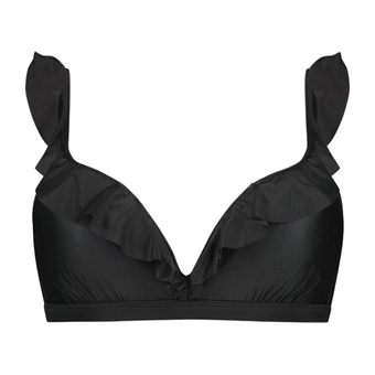 Dark Grey Plunge Bikinitop