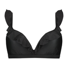 Dark Grey Plunge Bikinitop