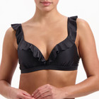 Dark Grey Plunge Bikinitop