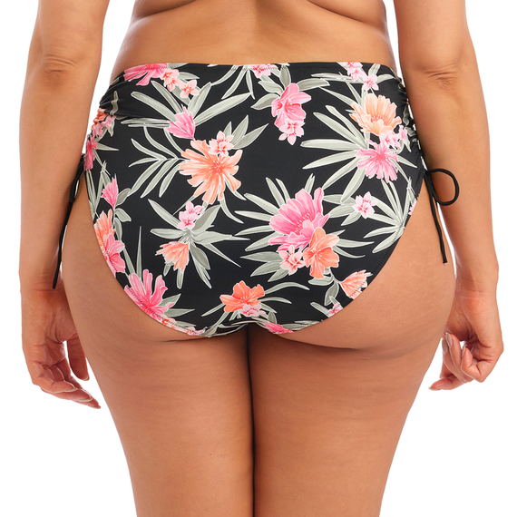 Elomi Swim Dark Tropics Hoog Bikinibroekje Black
