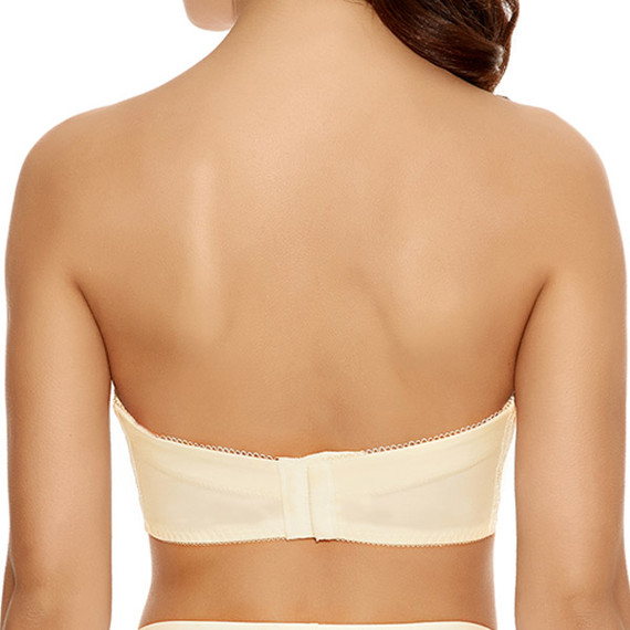 Freya Deco Darling strapless bh ivoor en hoge slip