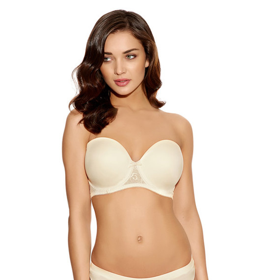 Freya Deco Darling strapless bh ivoor en string
